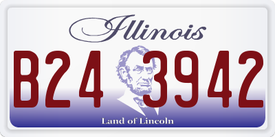 IL license plate B243942