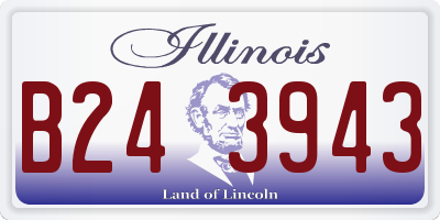 IL license plate B243943
