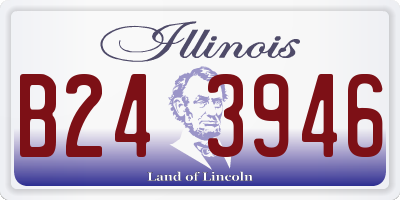 IL license plate B243946