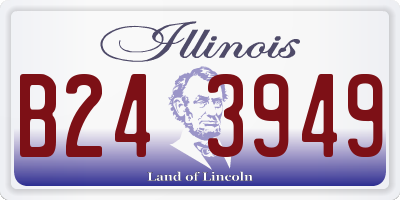IL license plate B243949