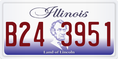 IL license plate B243951