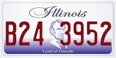 IL license plate B243952