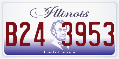 IL license plate B243953