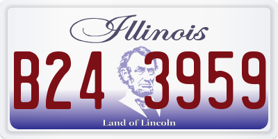 IL license plate B243959