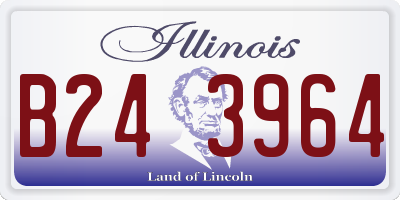IL license plate B243964