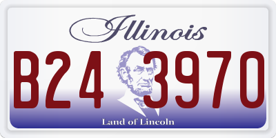 IL license plate B243970