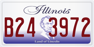 IL license plate B243972