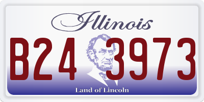 IL license plate B243973