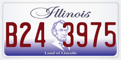 IL license plate B243975