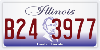 IL license plate B243977