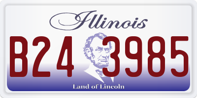 IL license plate B243985