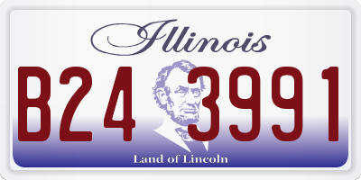 IL license plate B243991