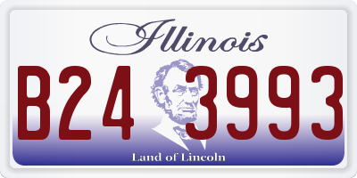 IL license plate B243993