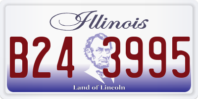IL license plate B243995