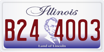 IL license plate B244003