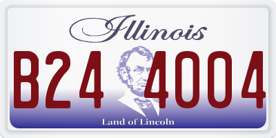 IL license plate B244004