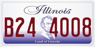 IL license plate B244008
