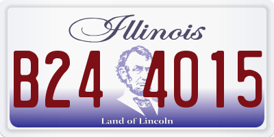 IL license plate B244015
