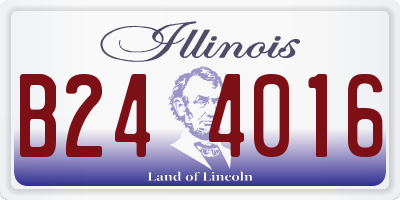IL license plate B244016