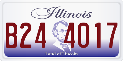 IL license plate B244017