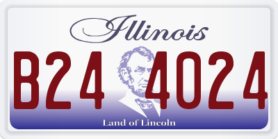 IL license plate B244024