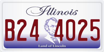 IL license plate B244025