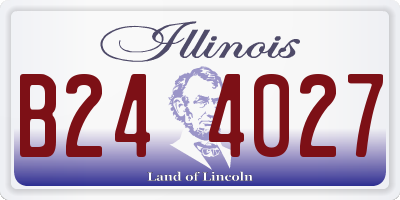 IL license plate B244027