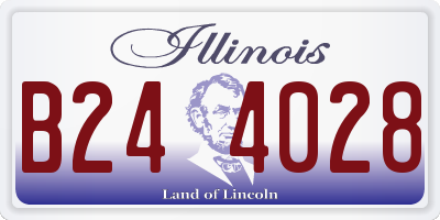 IL license plate B244028