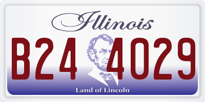 IL license plate B244029