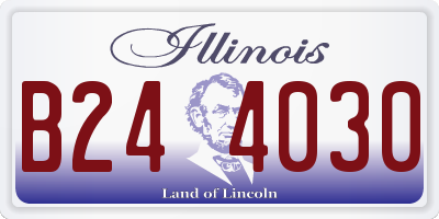 IL license plate B244030