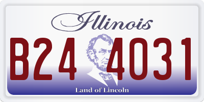 IL license plate B244031