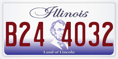 IL license plate B244032