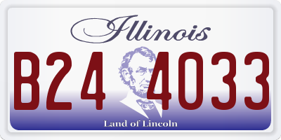 IL license plate B244033