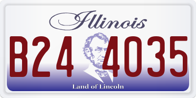 IL license plate B244035