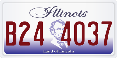 IL license plate B244037