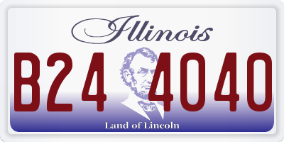 IL license plate B244040