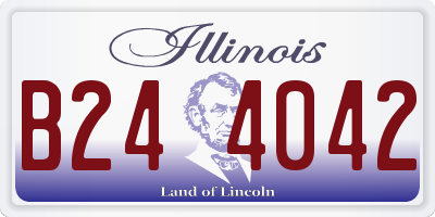 IL license plate B244042