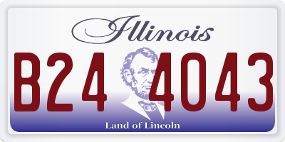 IL license plate B244043
