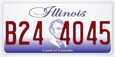 IL license plate B244045