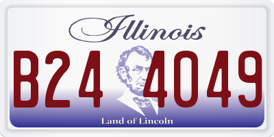 IL license plate B244049