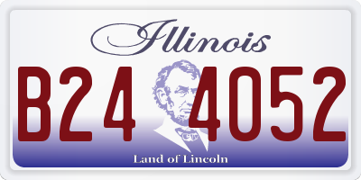 IL license plate B244052