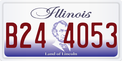 IL license plate B244053