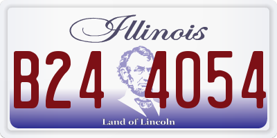 IL license plate B244054