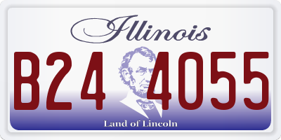 IL license plate B244055