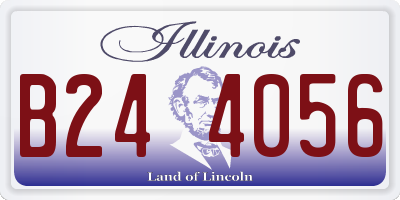 IL license plate B244056