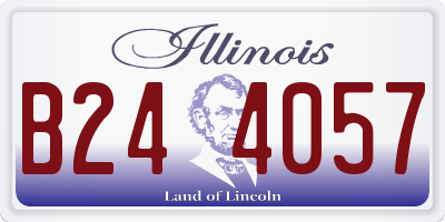 IL license plate B244057