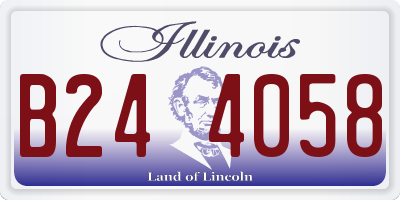 IL license plate B244058