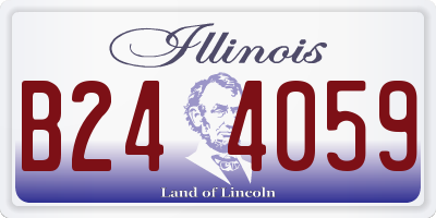 IL license plate B244059
