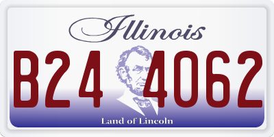 IL license plate B244062