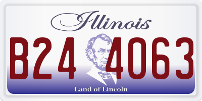 IL license plate B244063